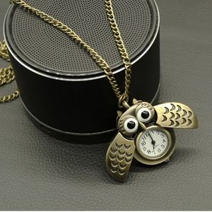 New beautiful owl bird Quartz pocket watch